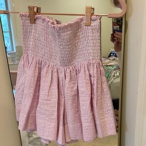 NWT Chic Pink and Silver A-Line Skirt